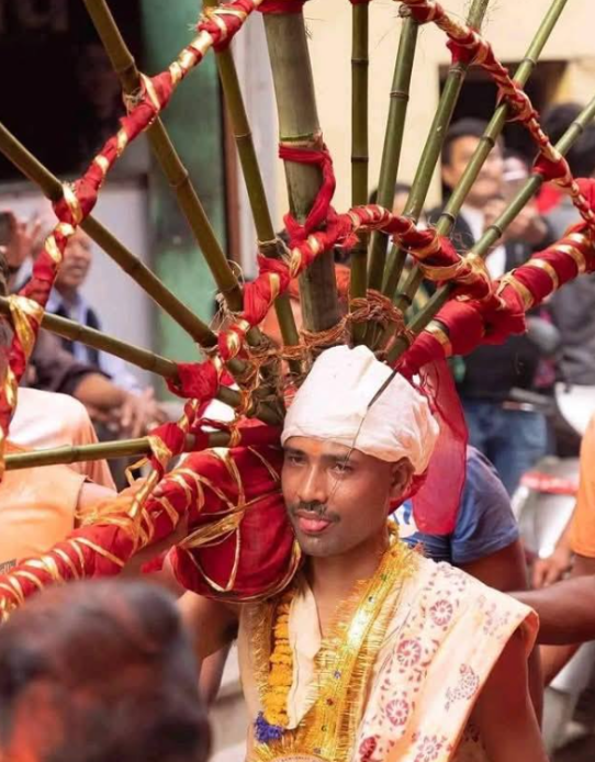 A man with a pierced tongue
