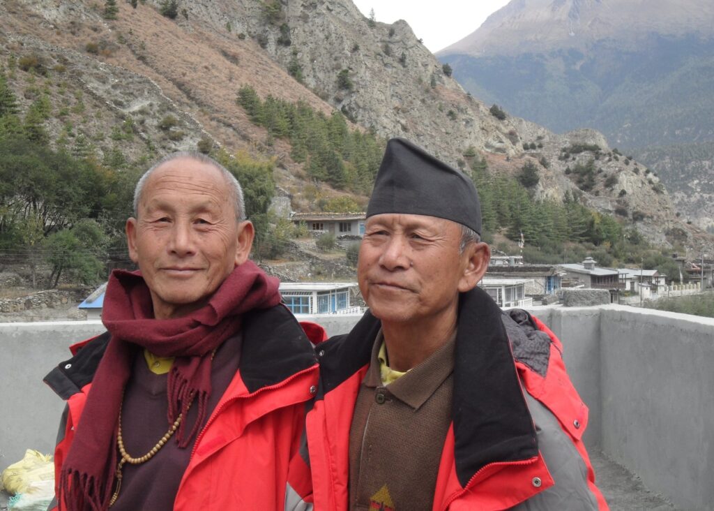 Lama Shashi Dhoj with his brother Makar Dhoj Tulachan.
