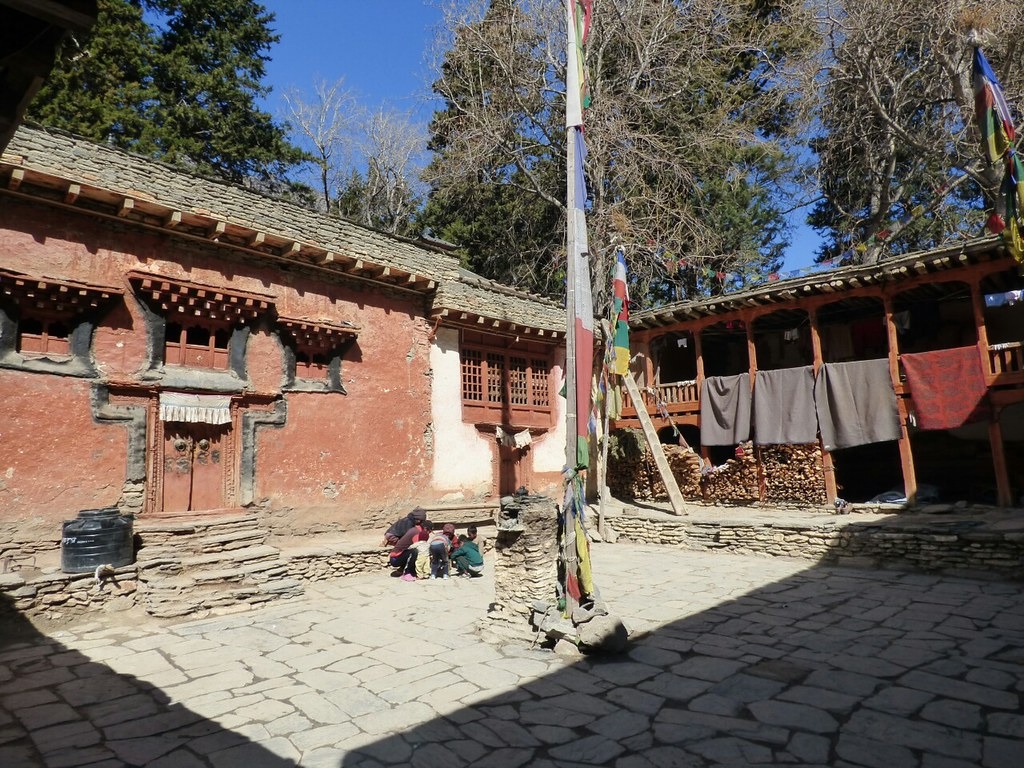 Premises of Chhairo Gompa, Tukuche, lower Mustang.
