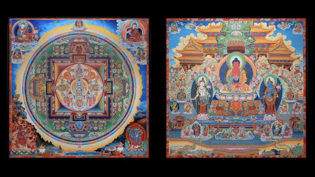 Bardo Shitro (Zhitro Mandala) and Sukhavati (Amitabha’s Pure Land) at Toga Meiso no Sato meditation center.
