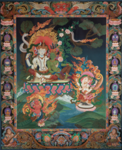 SHIVA PARIWAR Uday Charan Shrestha Gouache on Cotton Canvas