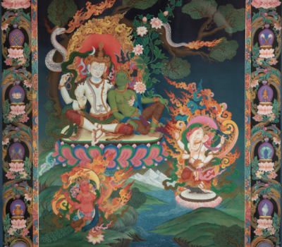 SHIVA PARIWAR Uday Charan Shrestha Gouache on Cotton Canvas